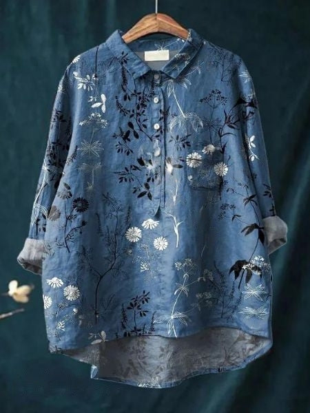Luftige Bluse mit Blumenmuster