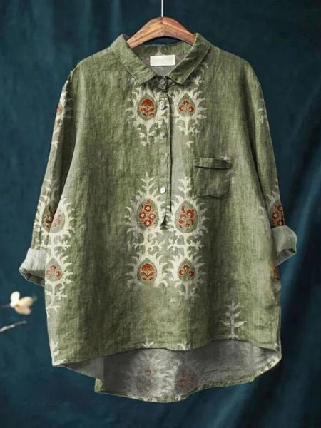 Luftige Bluse mit Blumenmuster