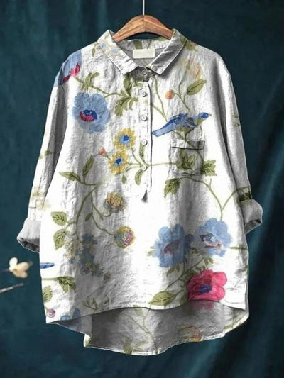 Luftige Bluse mit Blumenmuster