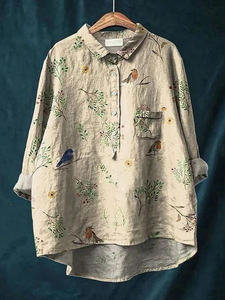 Luftige Bluse mit Blumenmuster
