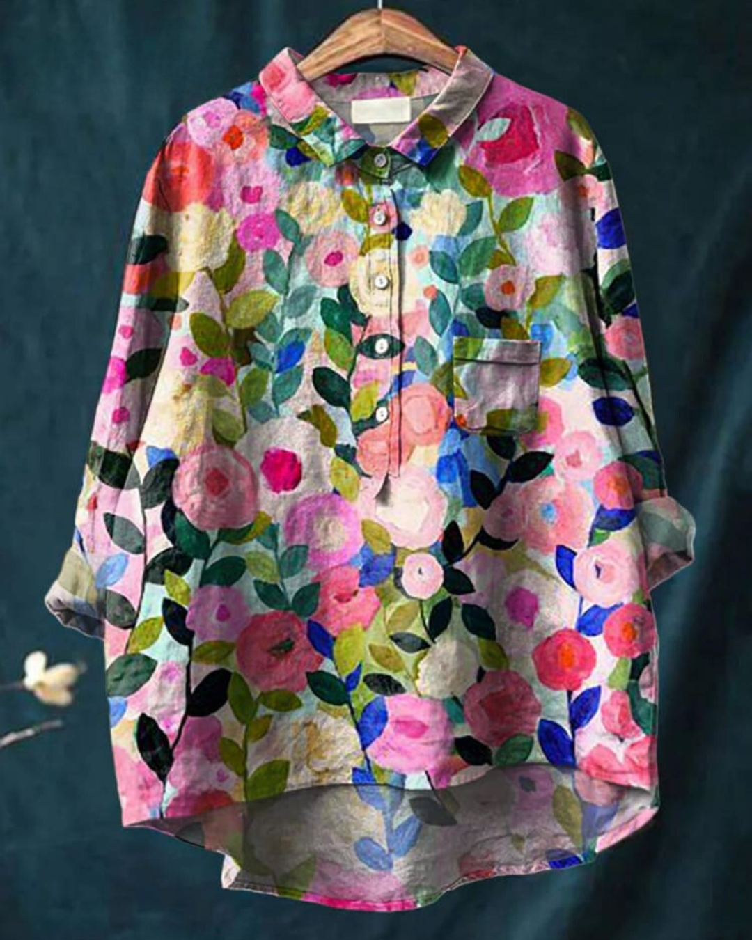 Luftige Bluse mit Blumenmuster