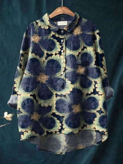 Luftige Bluse mit Blumenmuster