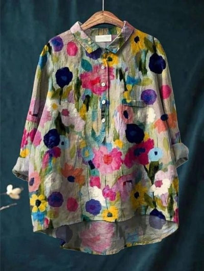 Luftige Bluse mit Blumenmuster