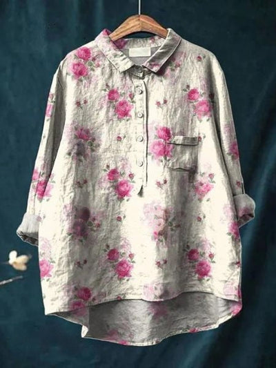 Luftige Bluse mit Blumenmuster