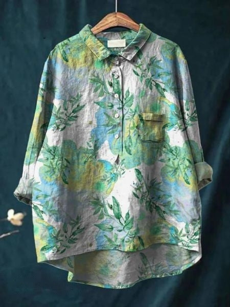 Luftige Bluse mit Blumenmuster