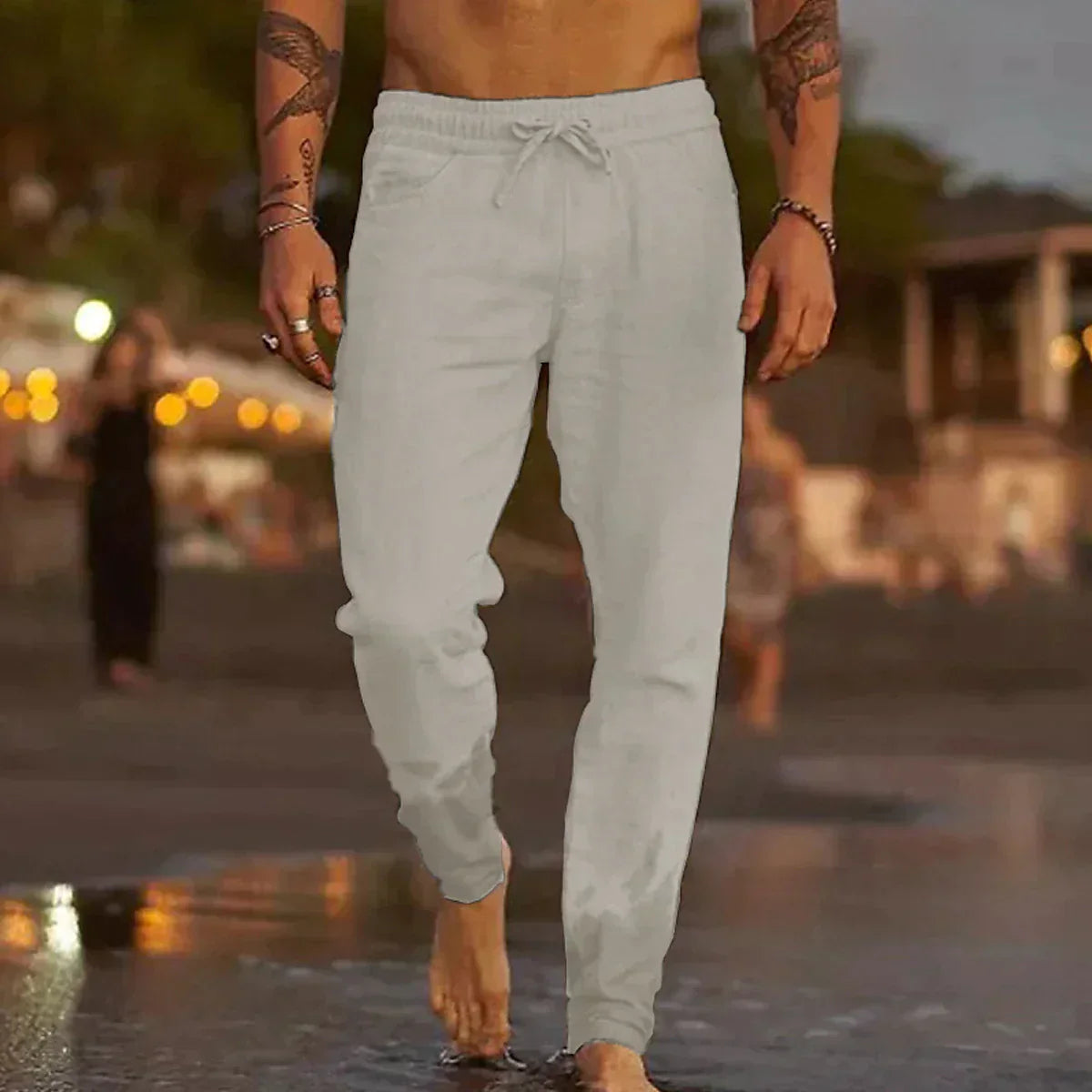 Leinen-Strandhose