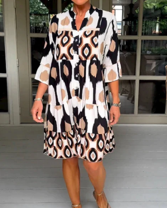 INGRID - STILVOLLES PLISSEE KLEID