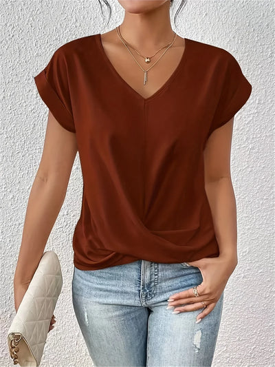 Romola™ - Stylisches T-Shirt mit bezauberndem Herzketten-Detail