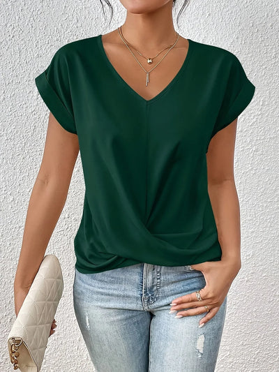 Romola™ - Stylisches T-Shirt mit bezauberndem Herzketten-Detail