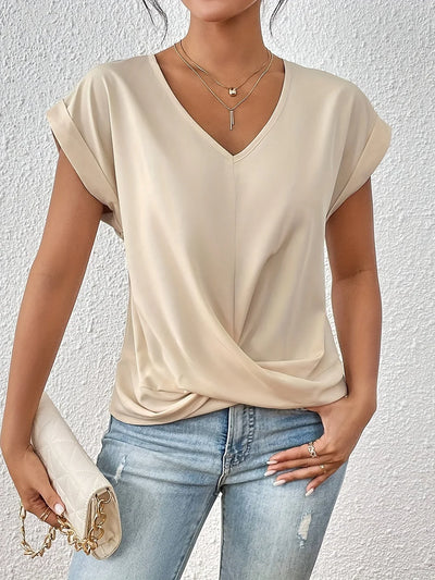 Romola™ - Stylisches T-Shirt mit bezauberndem Herzketten-Detail